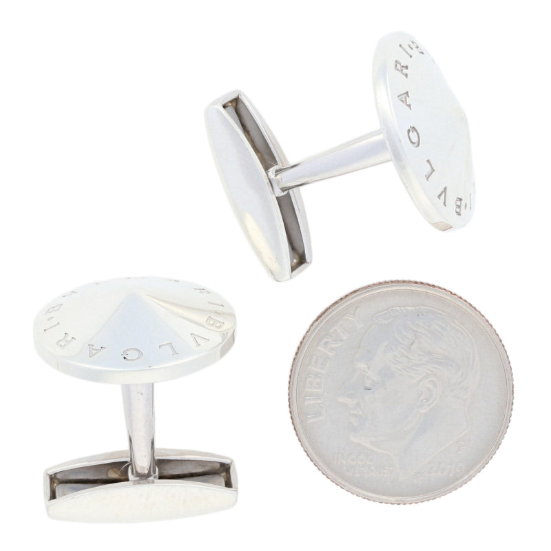 bvlgari cufflinks silver