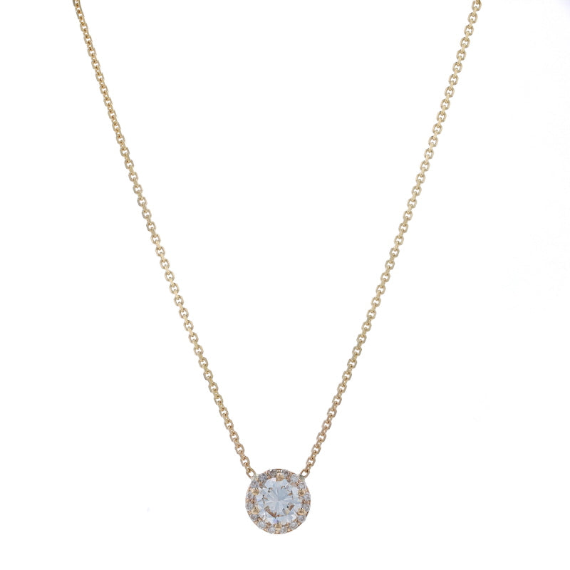 20.35ct Morganite & Diamond Necklace Rose Gold