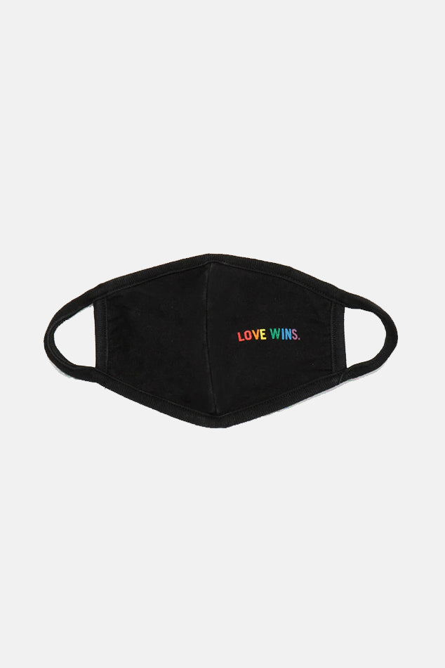 "RE/DONE Jersey Mask ""Love Wins"" in Black"
