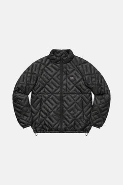 Flannel Reversible Puffer Jacket Black – blueandcream