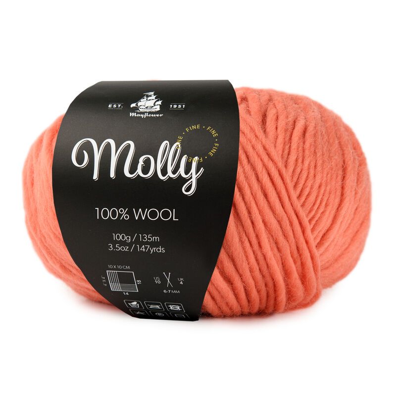 Billede af Mayflower Molly Fine - 04 Flamingorød - 100 g