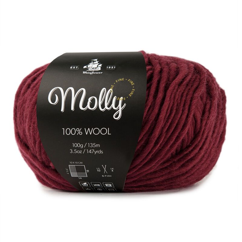 Billede af Mayflower Molly Fine - 05 Vinrød - 100 g