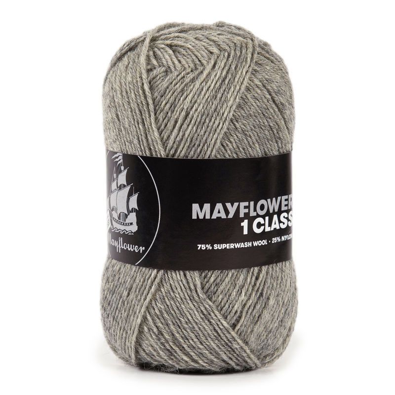 Se Mayflower 1 Class - 35 Grå - 50 g hos Yarnjunkies