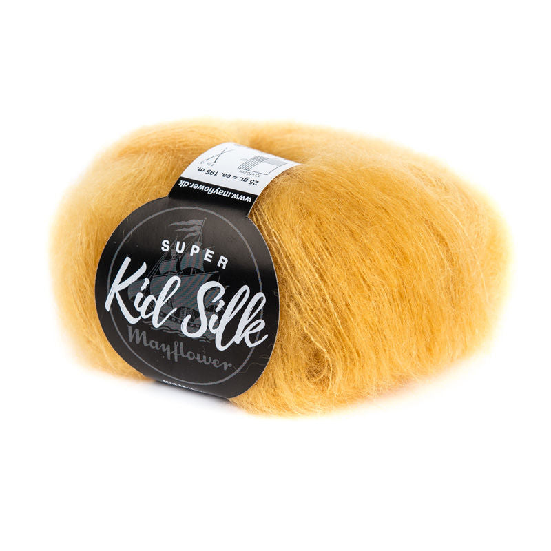 Se Mayflower Super Kid-Silk - 21 Oliven - 25 g hos Yarnjunkies