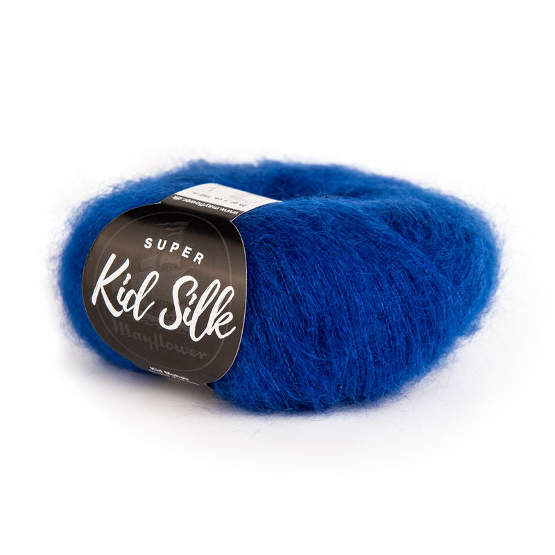 Se Mayflower Super Kid-Silk - 41 Kobolt Blå - 25 g hos Yarnjunkies