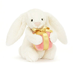 Jellycat Bashful Bunny with Present - Home & Garden Vermont