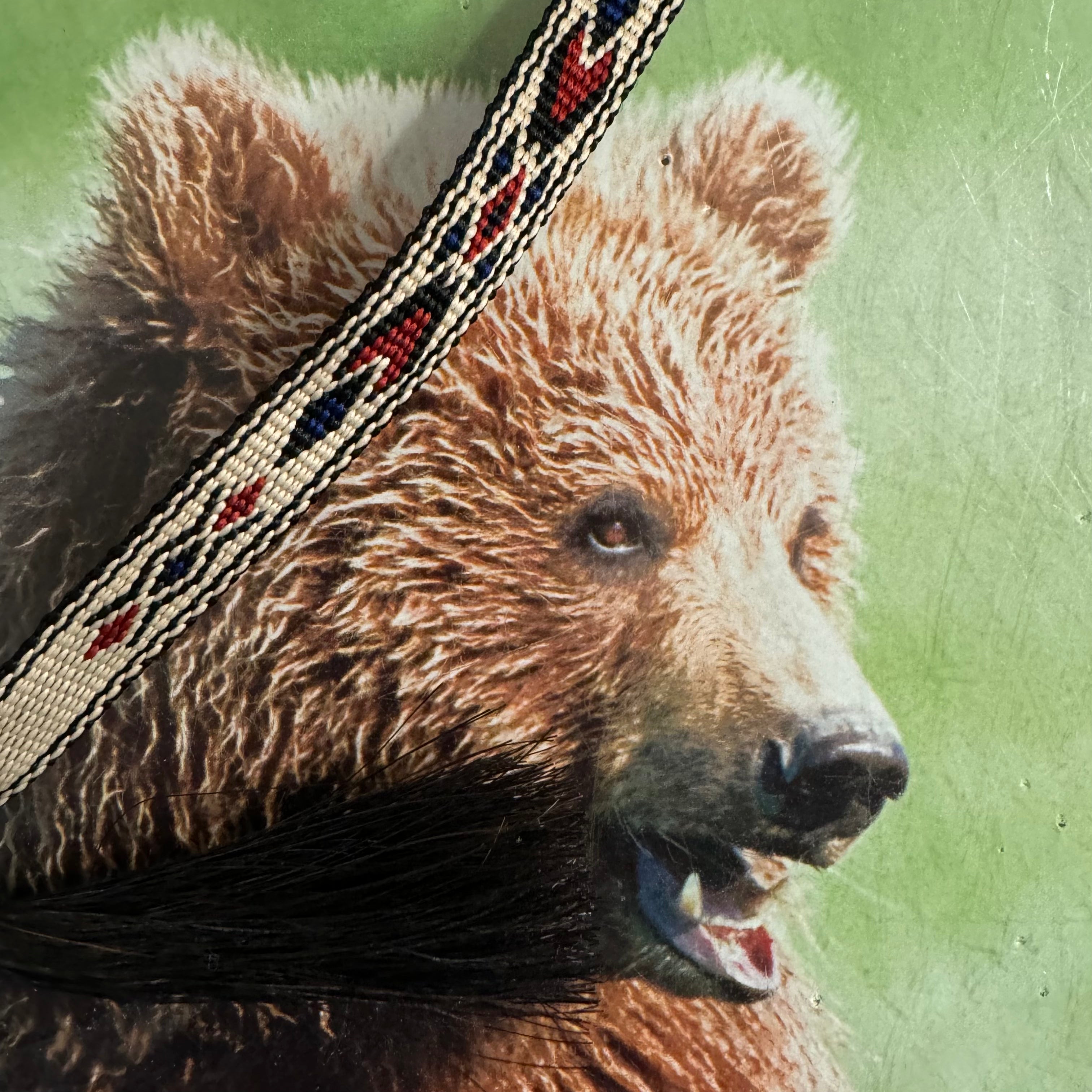 1/2"Ribbon Hatband - Black Multi