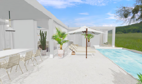 architare plant die Gestaltung von Terrassen und Pool-Areas