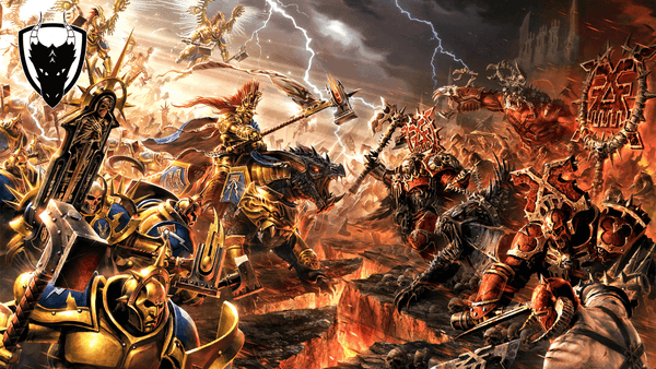 Two age of sigmar armies in the heat of battle