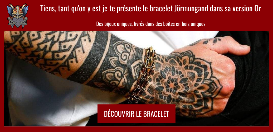 bracelet jormungand gold