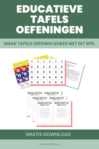 Educatieve tafels oefeningen