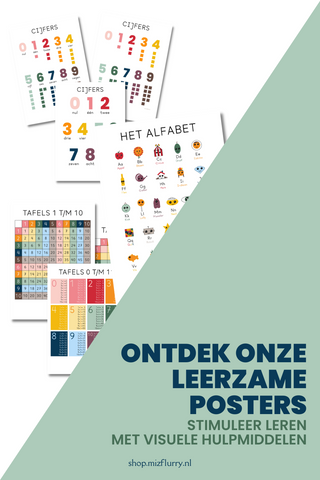 Ontdek onze leerzame posters (Pinterest-afbeelding)