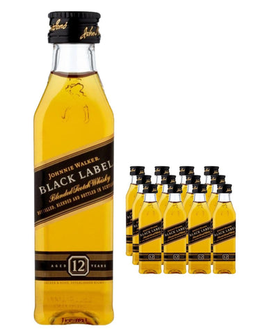 Johnnie Walker Black Scotch Mini Liquor Bottles