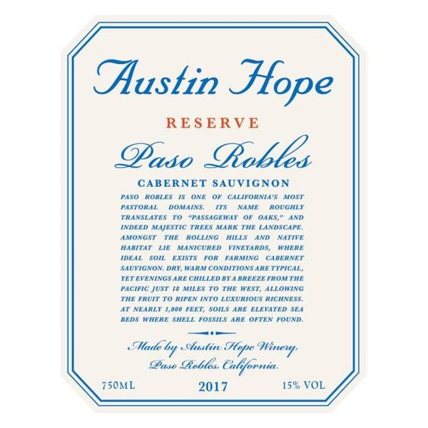 Austin Hope Cabernet Sauvignon Reserve