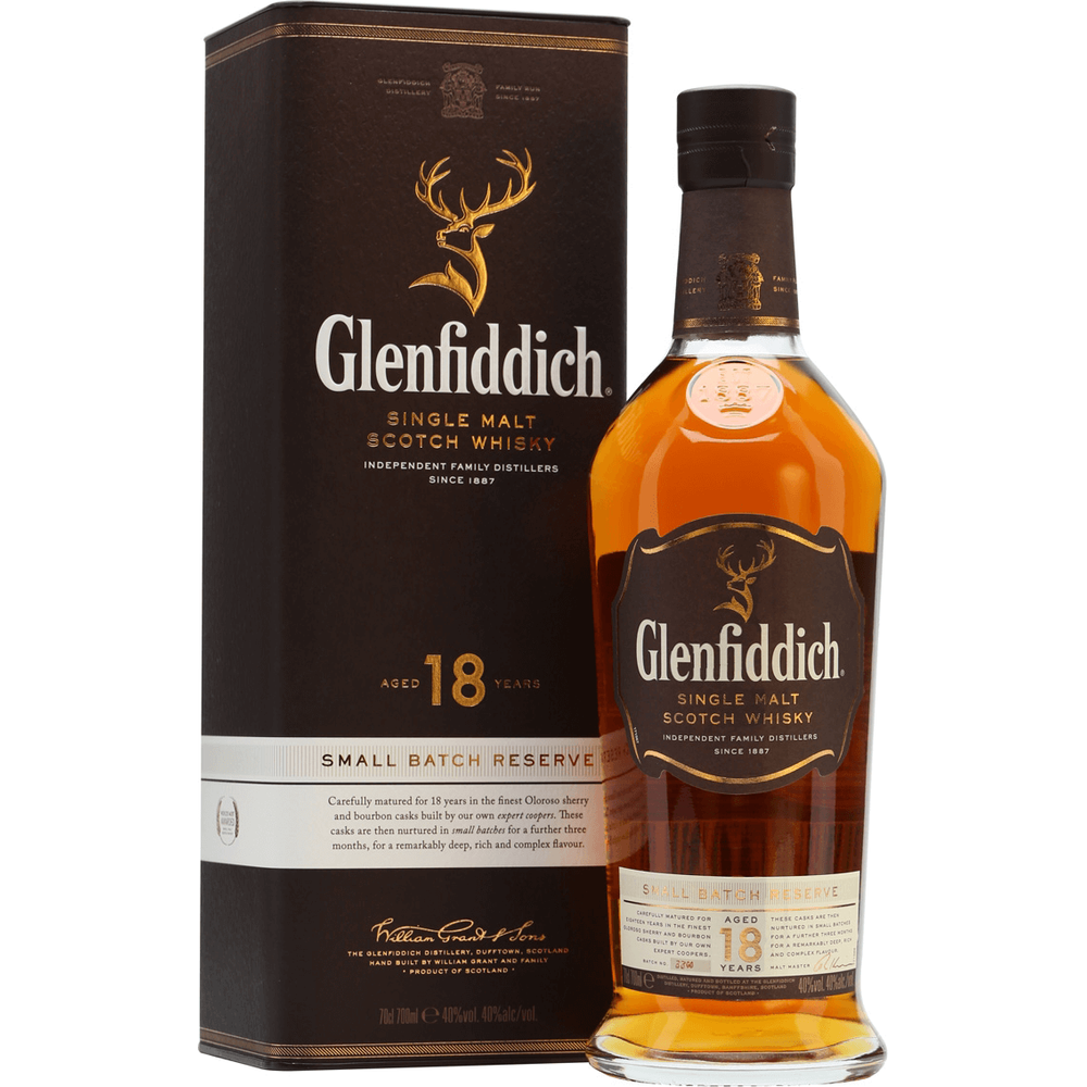 Glenfiddich Single Malt Scotch Whisky 18 Year