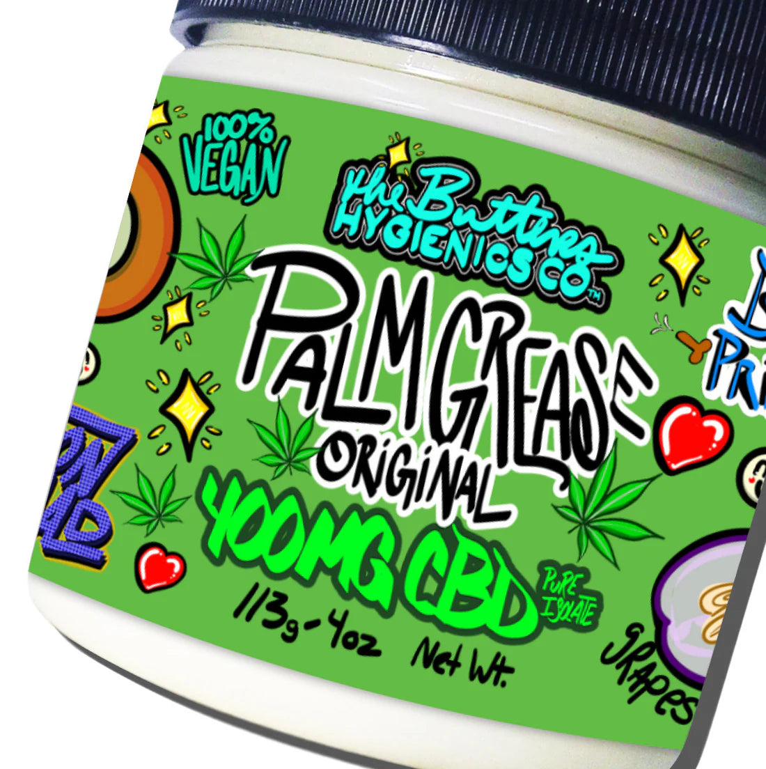 Palm Grease CBD - Original Recipe | Grapeseed X Sustainable Palm Butter w 400MG Pure CBD Isolate Size:4oz