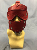 Close up of front of Red Bullhide head harness