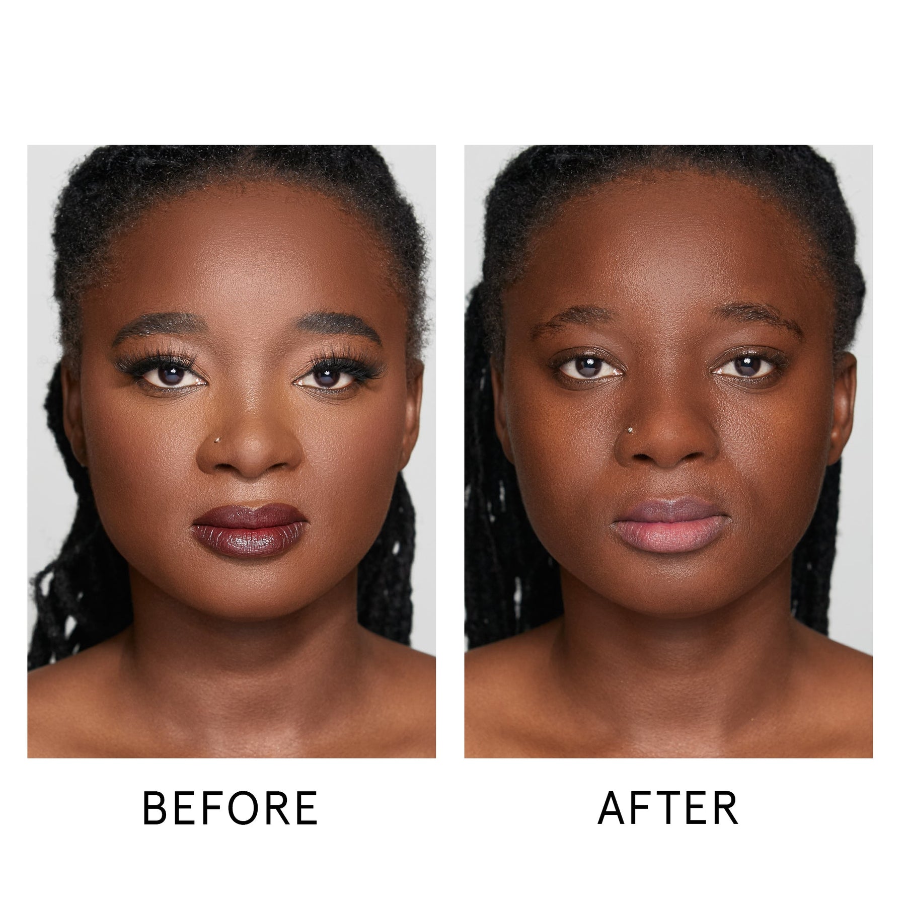 one-size-by-patrick-starrr-go-off-makeup-remover-wipes-before-after-product-model-image-1 Zoom - 7