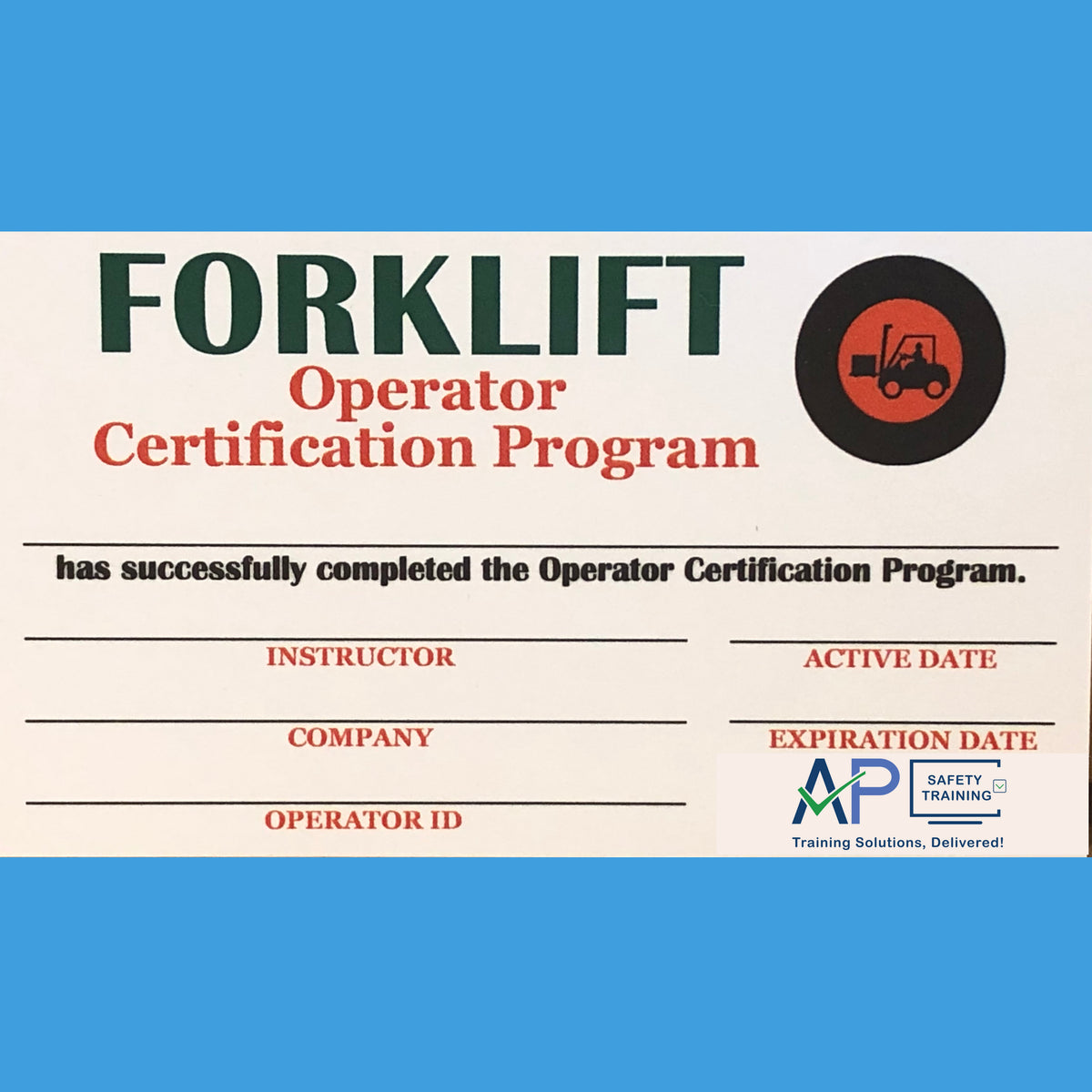 am i forklift certified