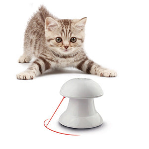 猫 おもちゃ 自動 回転 レーザー ポインター Ledライト 猫じゃらし ねこ ネコ 玩具 運動不足 ストレス解消 ハピポート