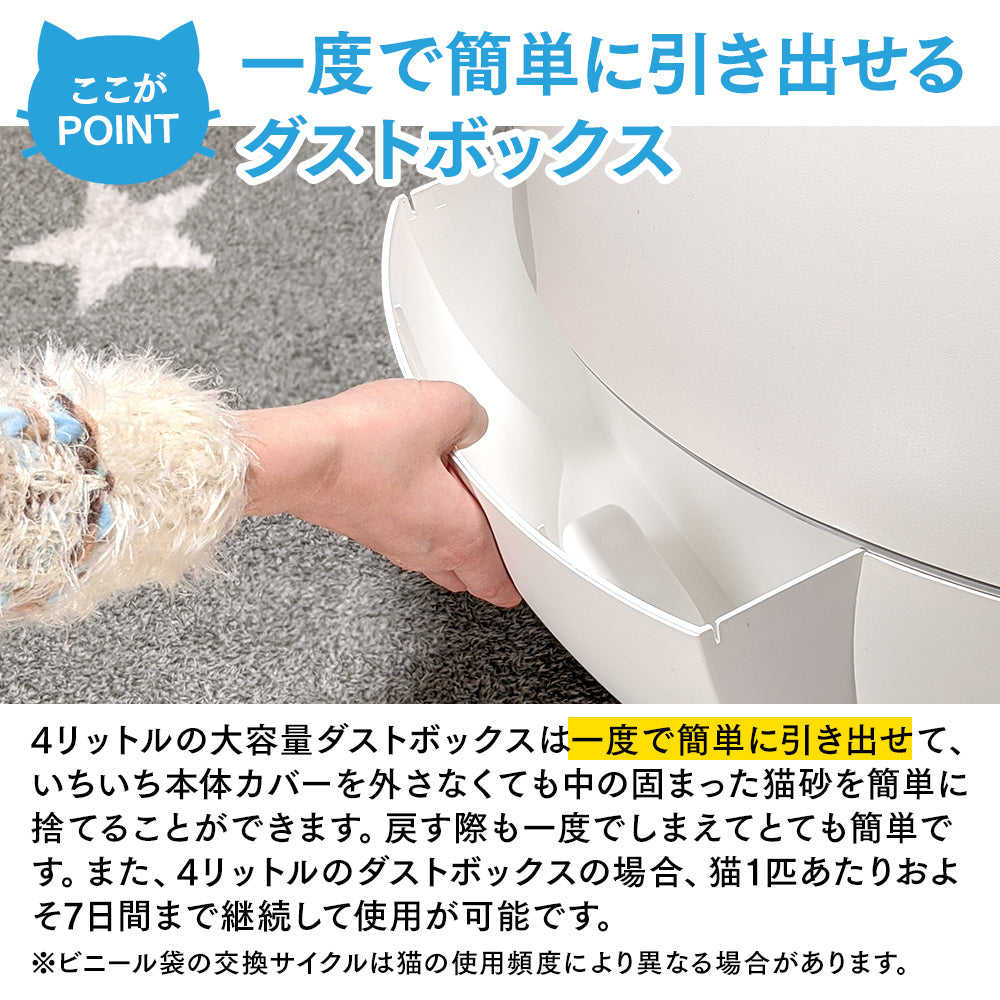 Petree新品　猫トイレ　最新式自動トイレ　電動高級　猫自動トイレ　新品未使用