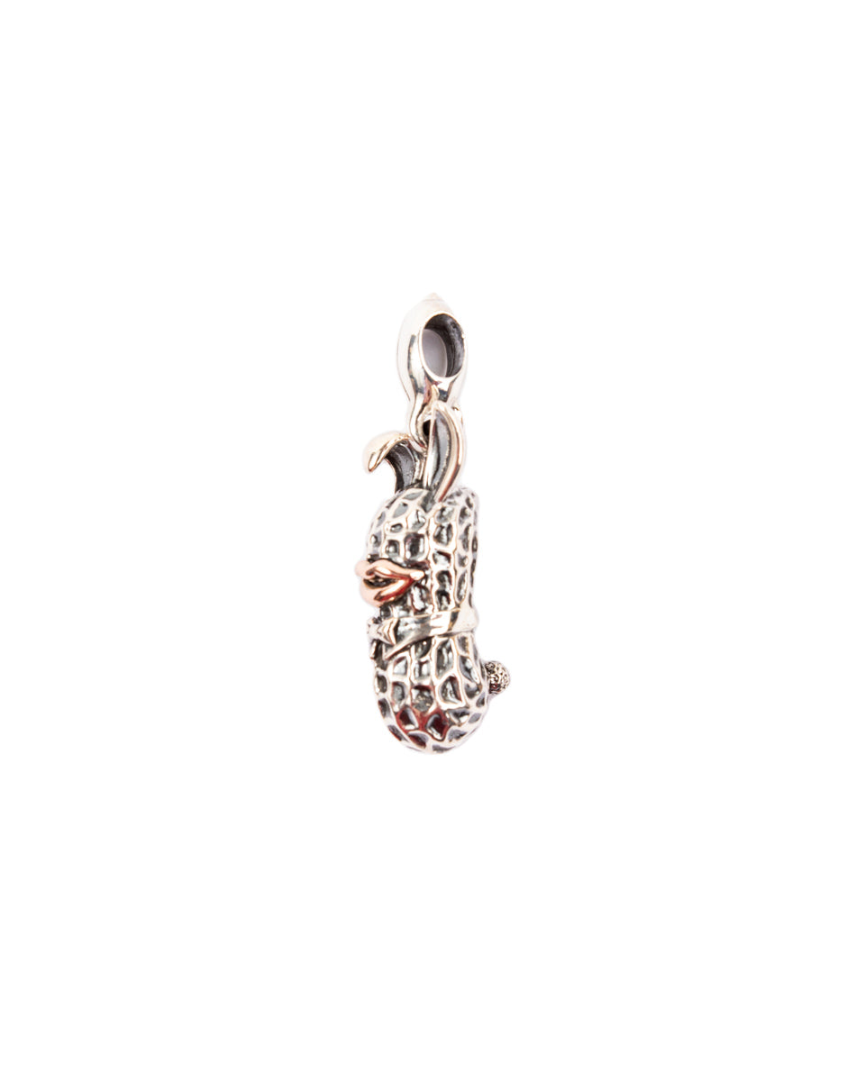 Yachimata Bero Peanuts Pendant / Key Ring - Silver x 10K Gold 