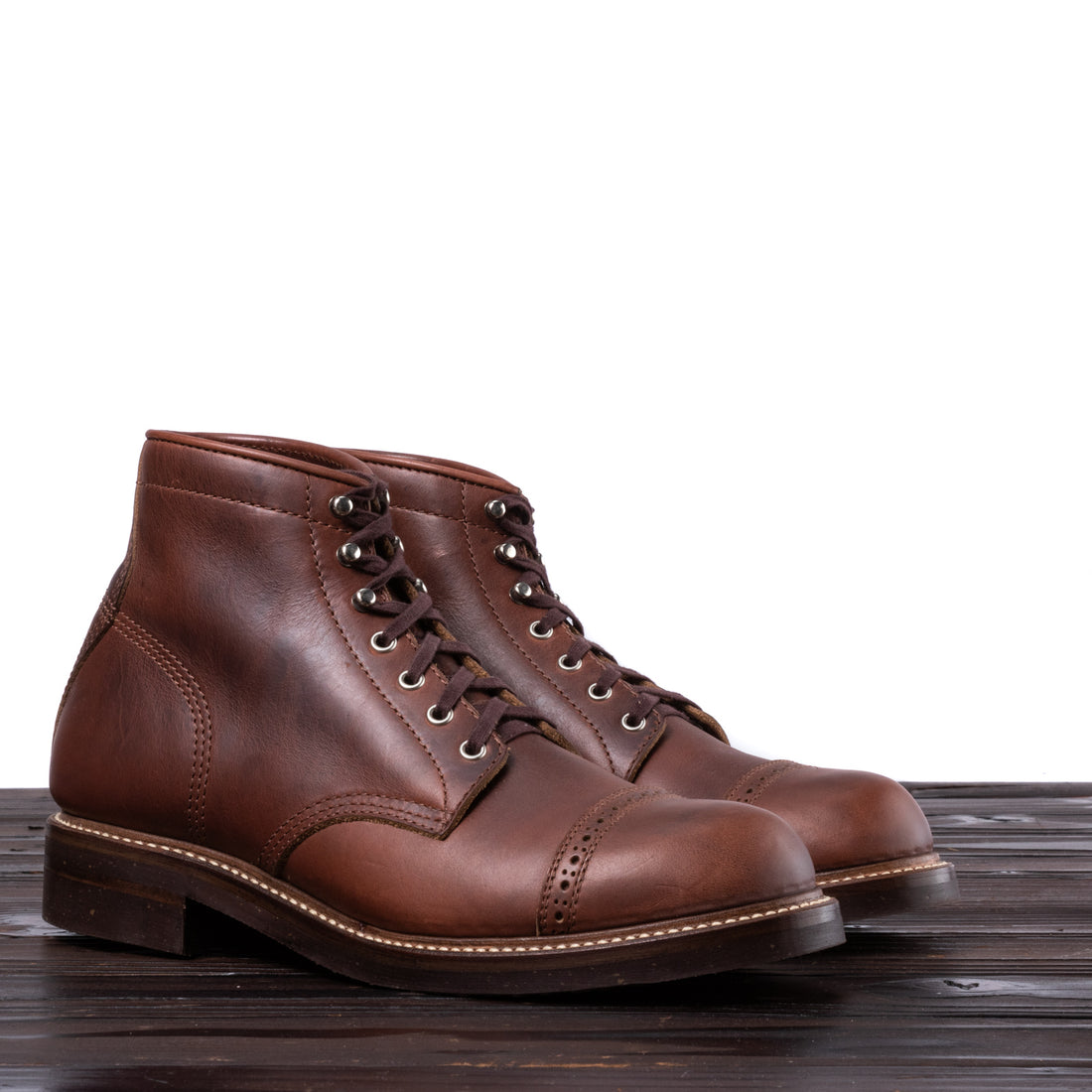 Cap-Toe Field Boot - Whisky Classic Calf, Vibram 705 Half Sole - Made in  USA