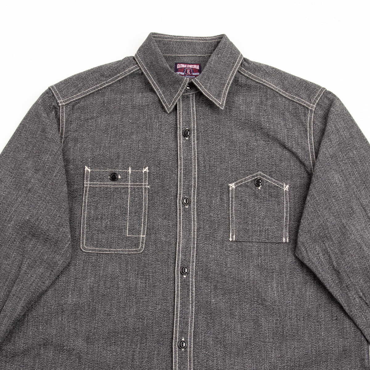 Chambray Work Shirt - Charcoal