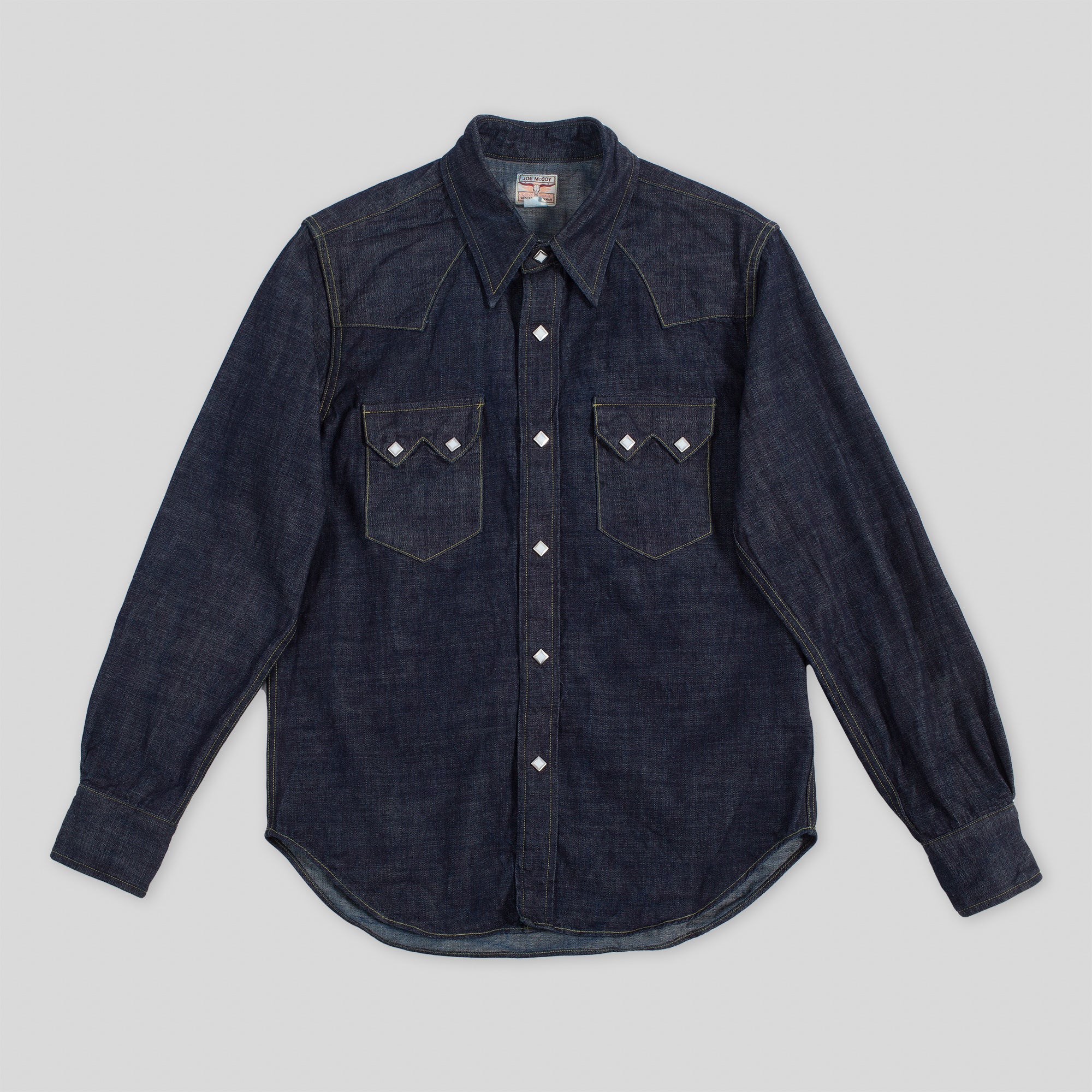 rrl denim western shirt