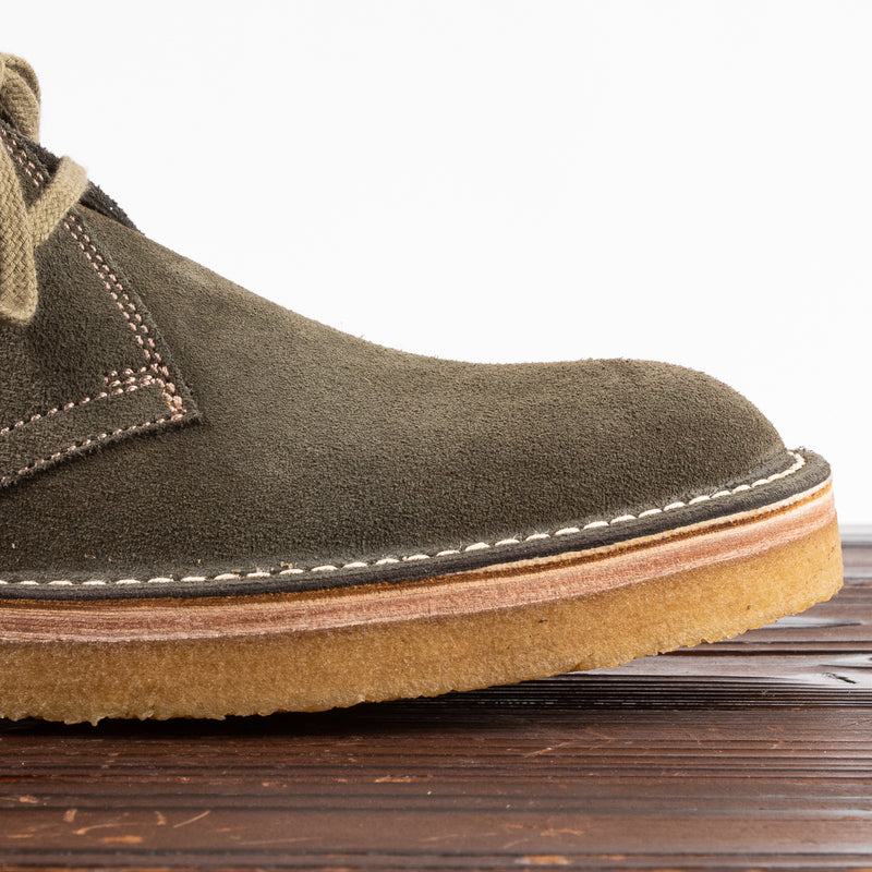 John Lofgren Desert Boots - Olive Suede - Standard & Strange