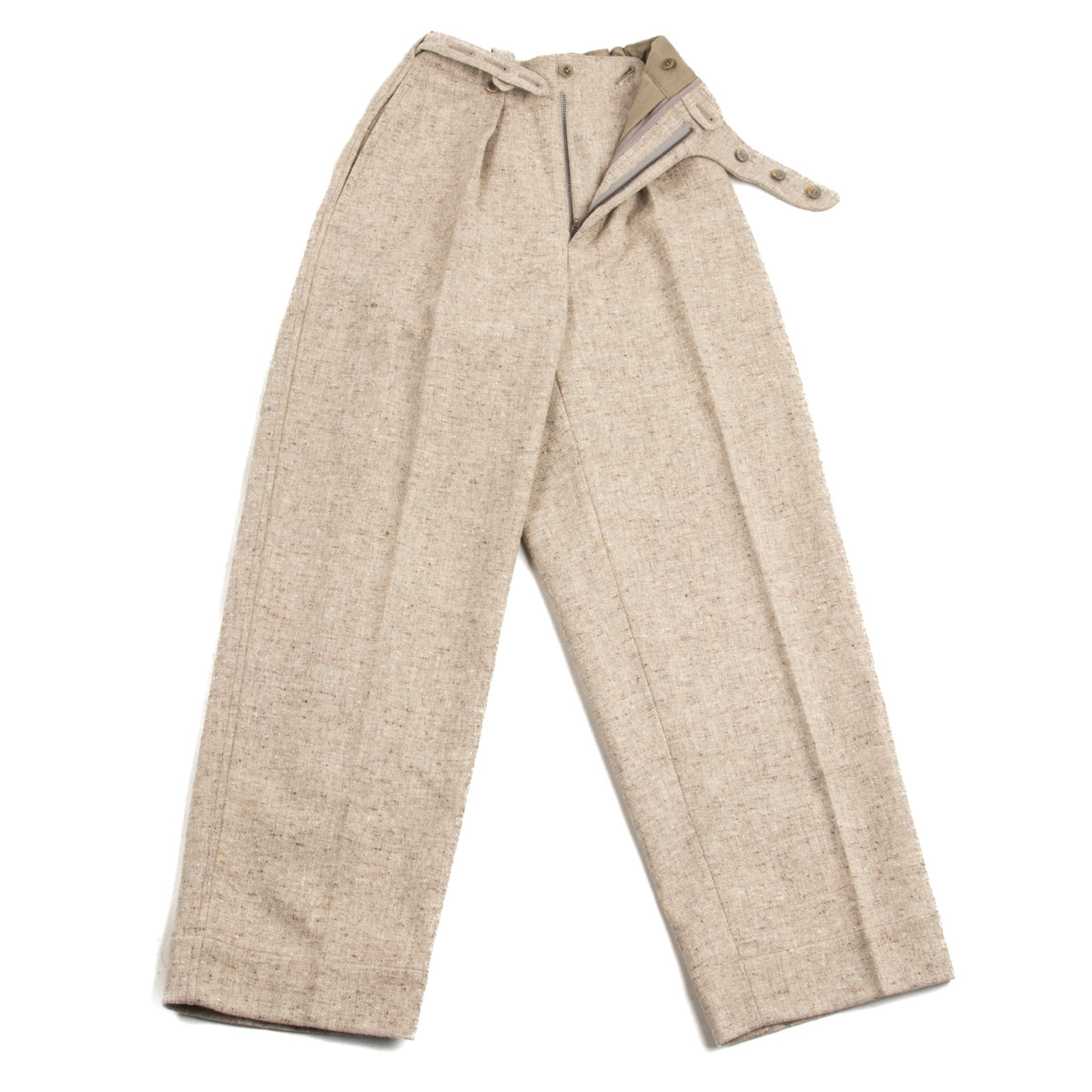 MotivMfg Sidewinder Trousers - Marling & Evans Natural Wool Serge