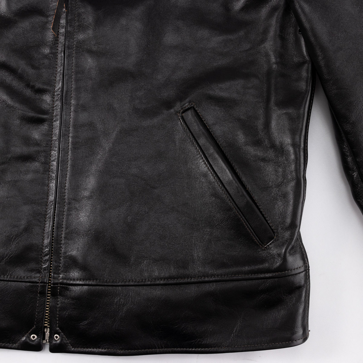 The Real McCoy's Nelson 30s Sports Jacket - Black Horsehide - Standard ...