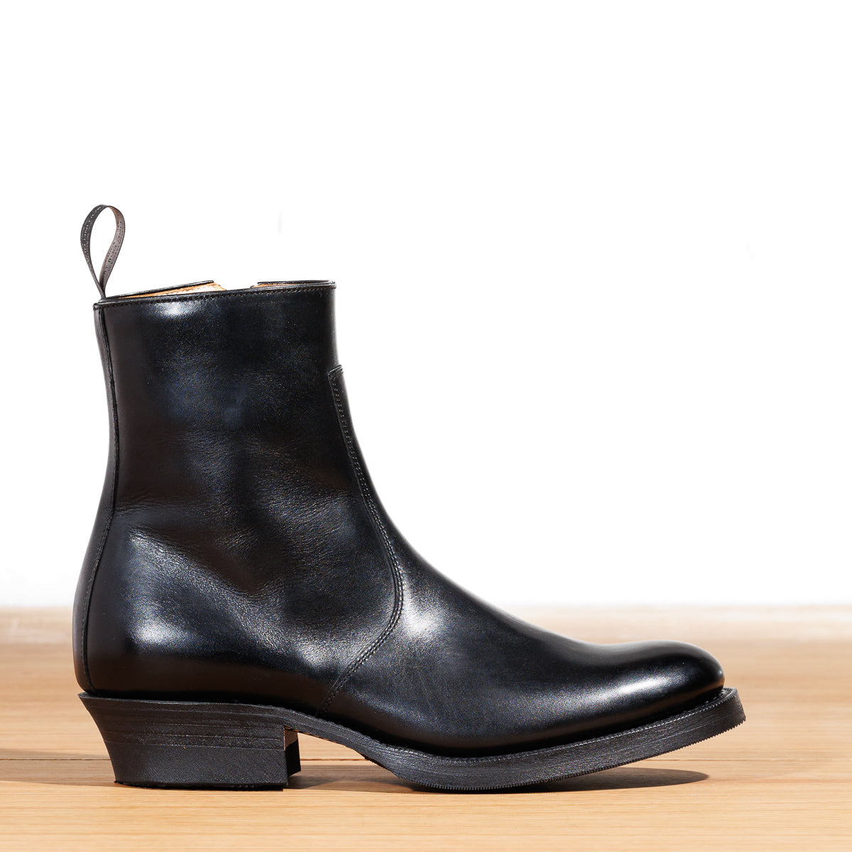 Rolling Dub Trio Gleaners Side Zip Boots - Black Japanese Box Calf ...