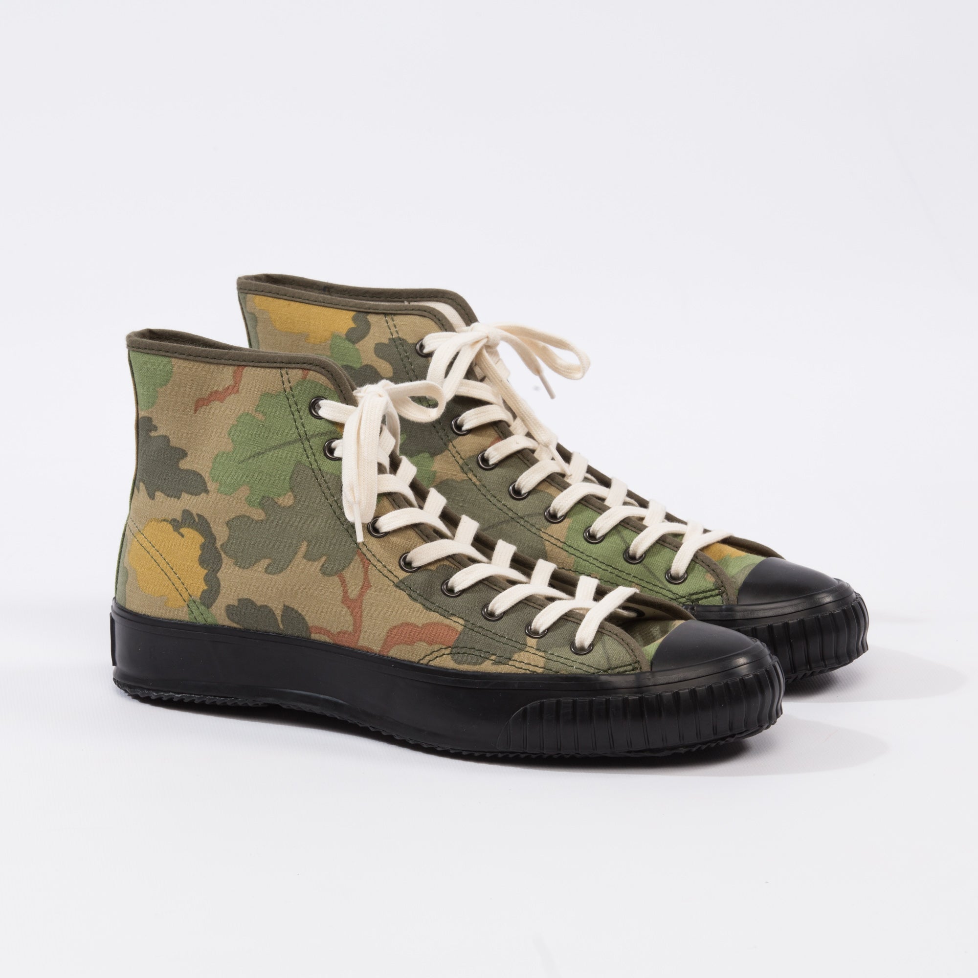 high top camo sneakers