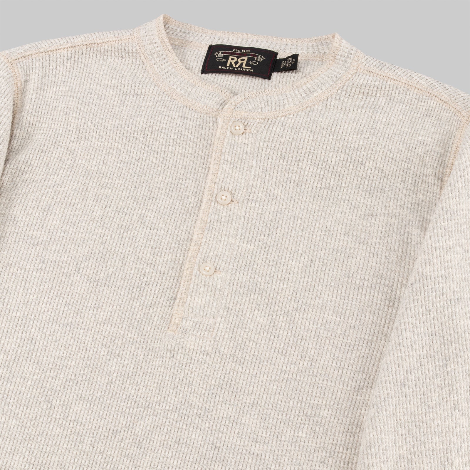 ralph lauren waffle knit henley