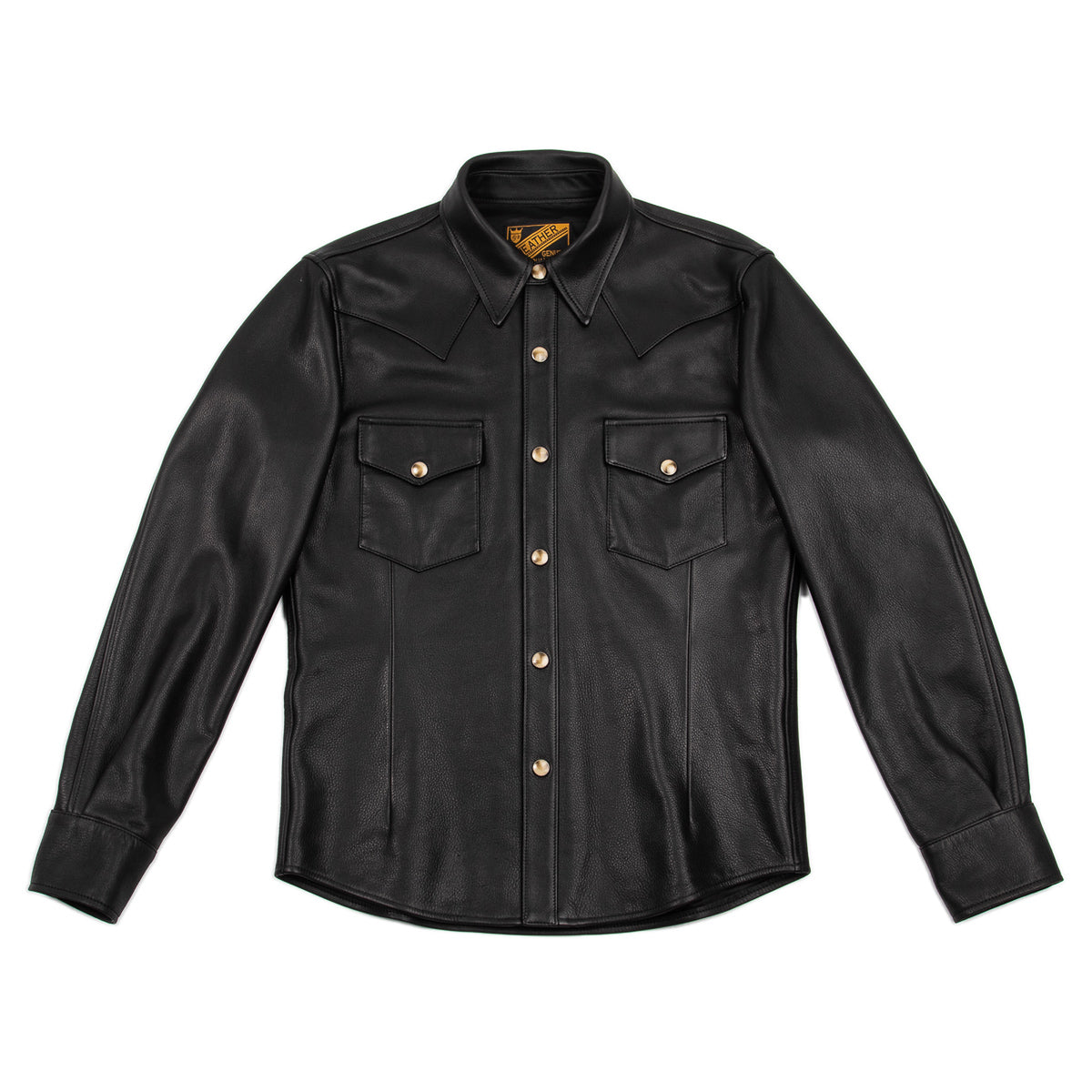 Y'2 Leather Steer Suede 3rd Type Jacket - Black (TB-139