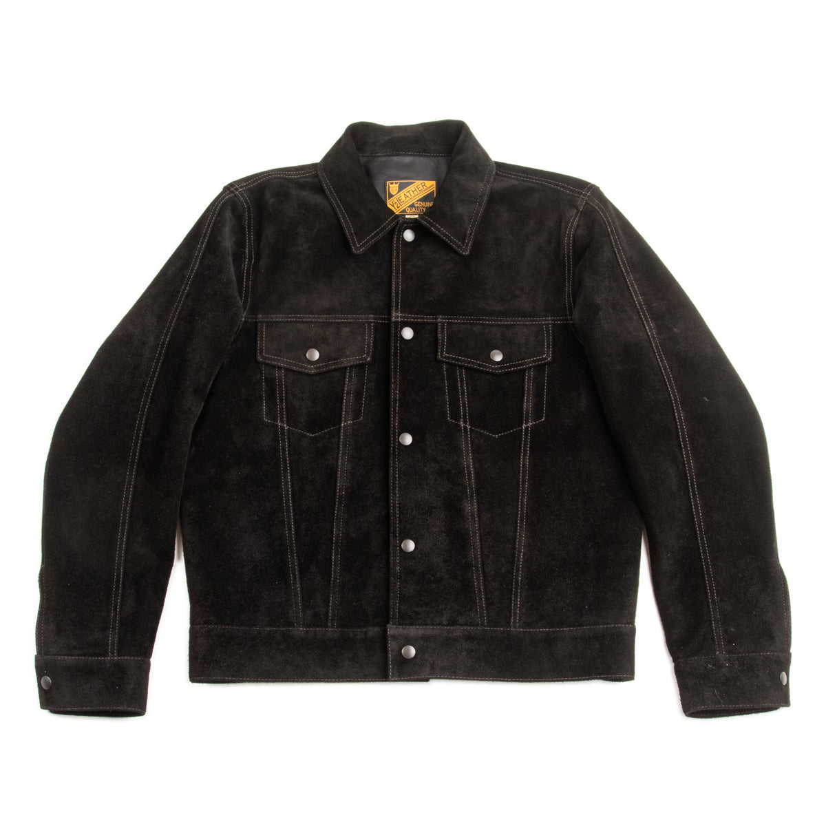 Y'2 Leather Steer Suede Fringe Jacket - Black (WJ-01) – Standard 