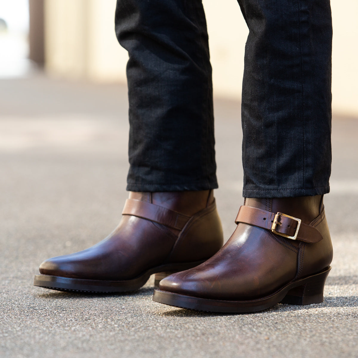 Clinch Boots Engineer Boots - Brown Overdyed Horsebutt - CN Wide Last ...