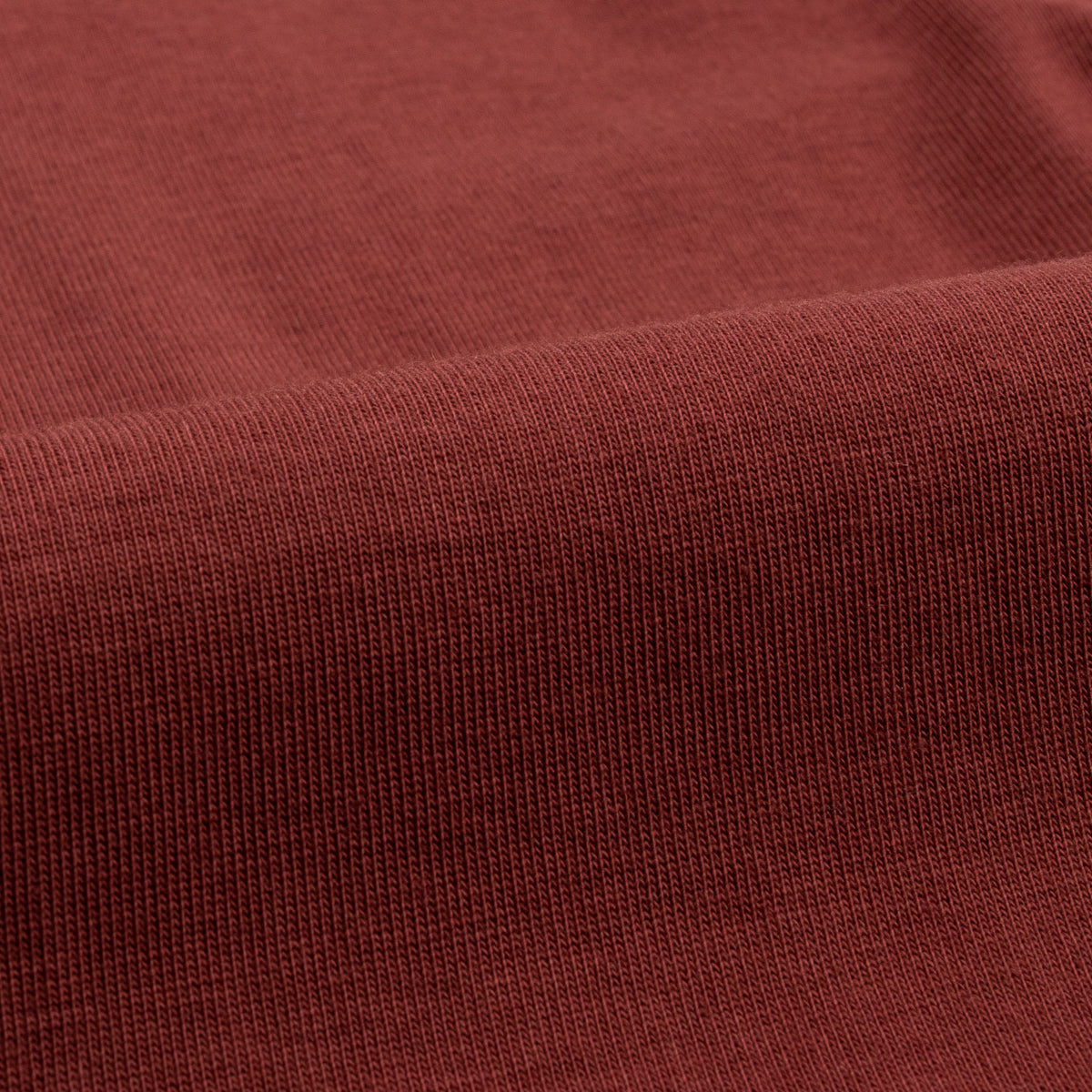 207 Loopwheeled SS Henley - Barn Red