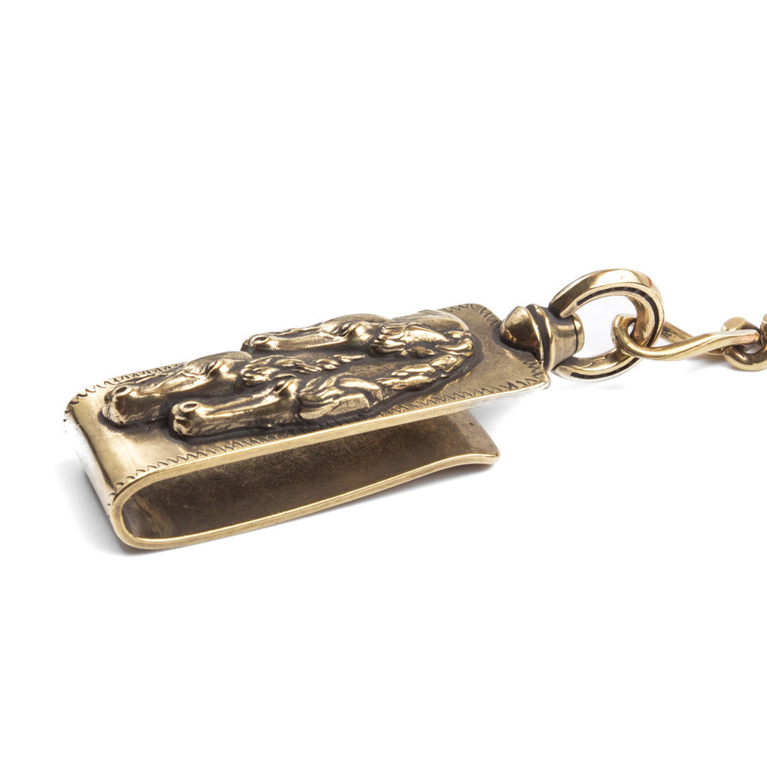 Peanuts & Co Snake Clip Type Keychain - Brass