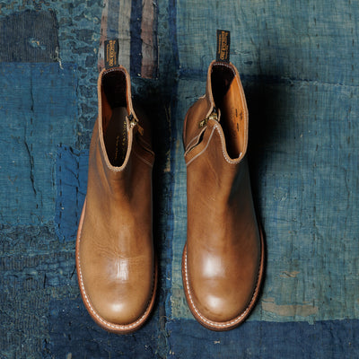 Casper Side Zip Boot - Natural Oil