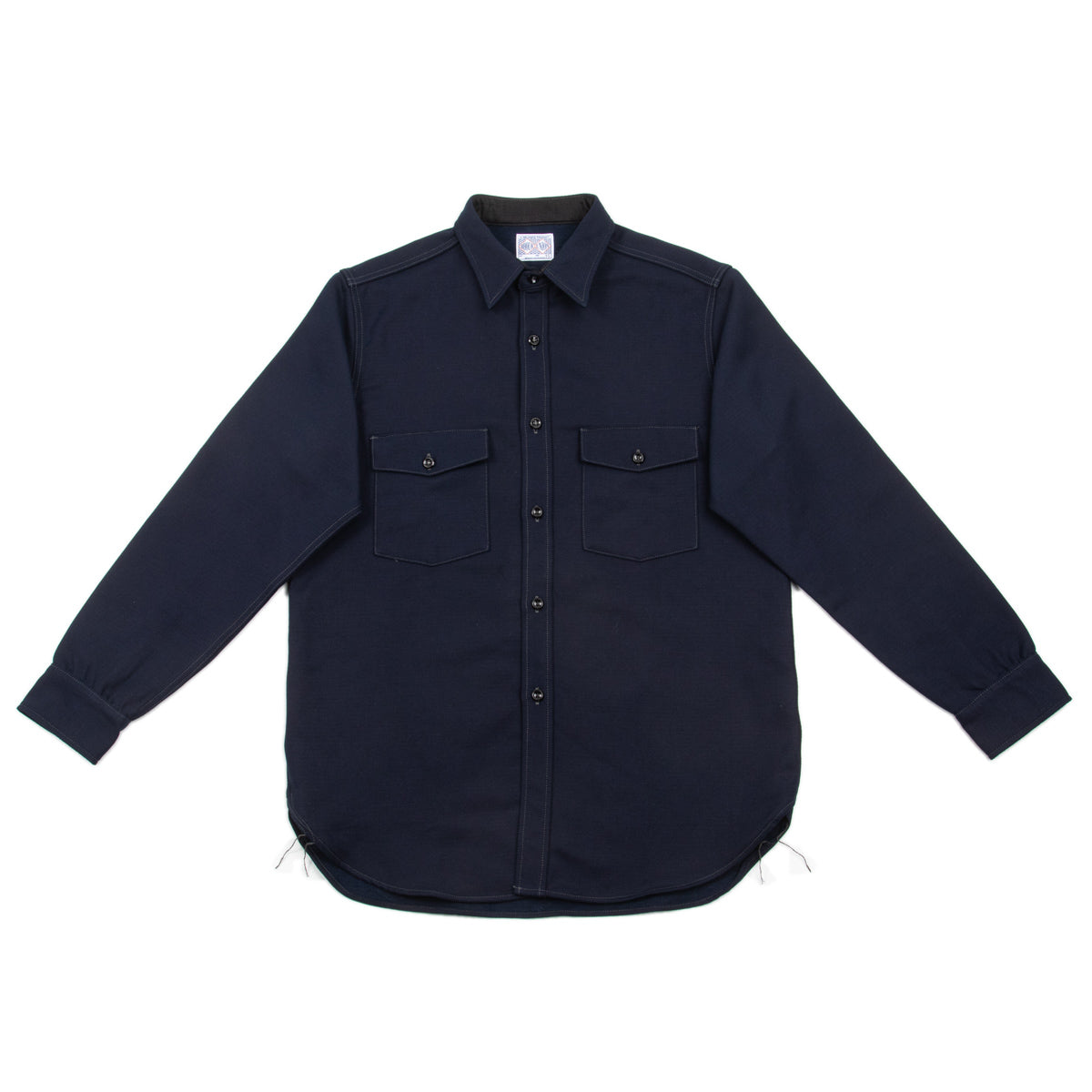 8HU Heavy Moleskin Shirt - Navy