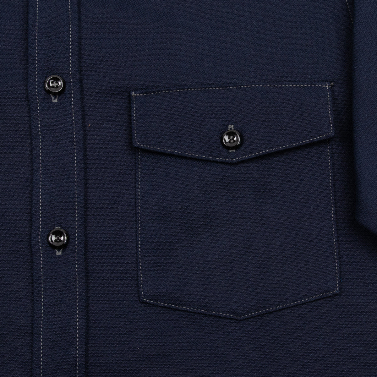 8HU Heavy Moleskin Shirt - Navy