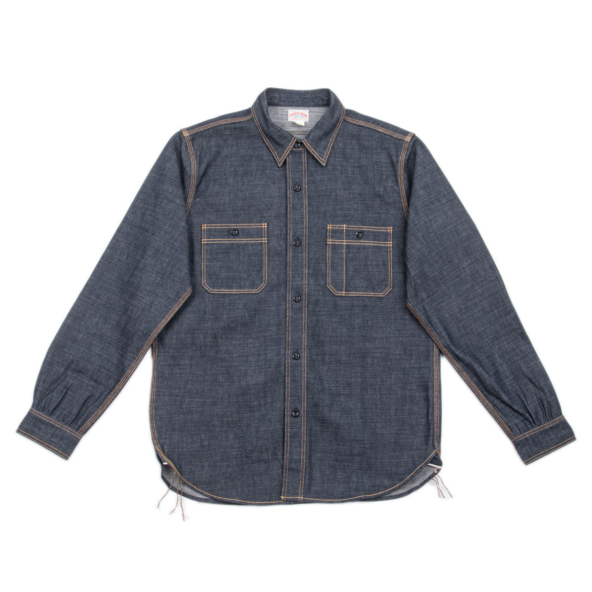 8HU INDIGO WABASH STRIPE CHORE JACKET-