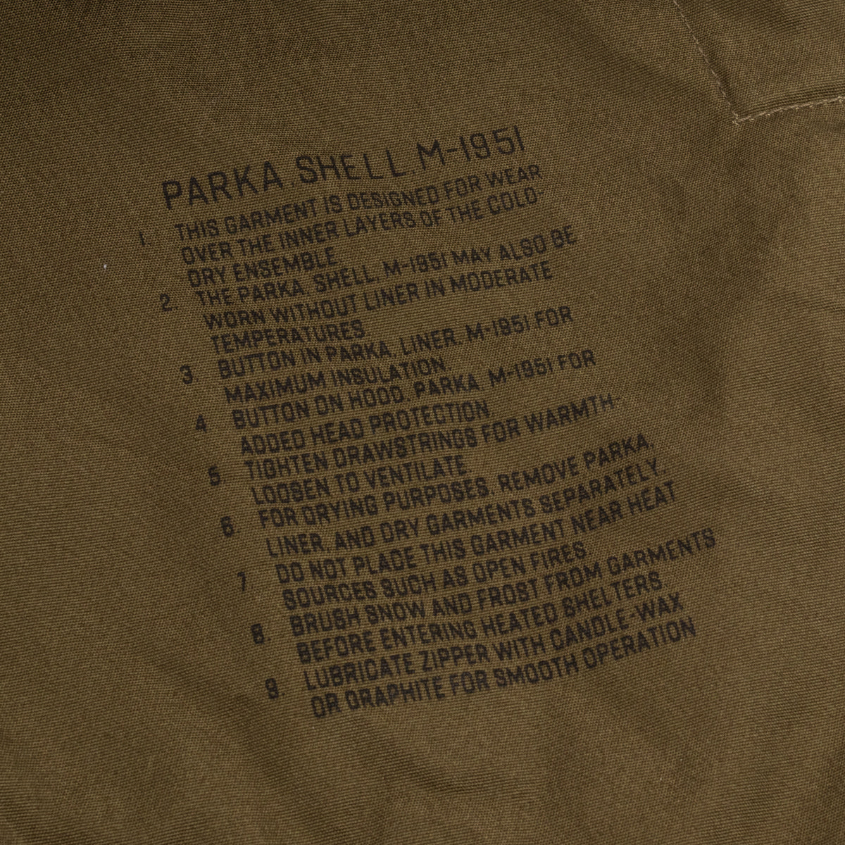 PARKA-SHELL, M-1951 (Model 220)