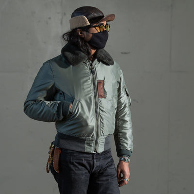 The Real McCoy's Type B-15D Jacket - Sage Green - Standard & Strange