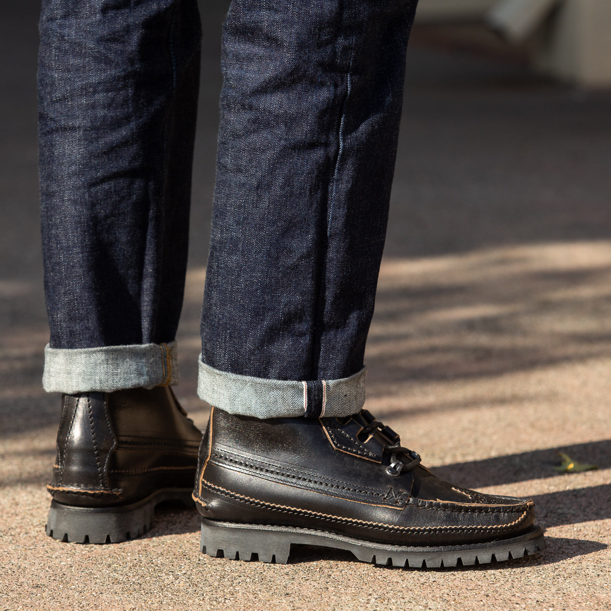 wingtip boots with jeans