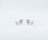 Plain Studs | Sterling Silver | Silver Image Jewellery