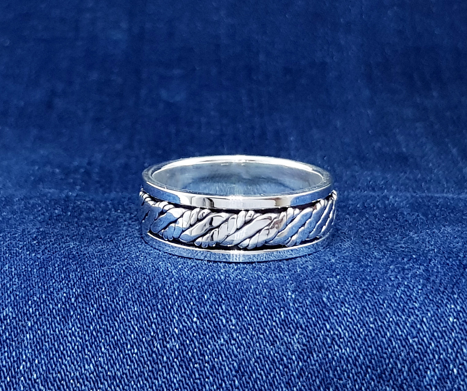 Spinner Rings Sterling Silver Men S Rings   SPR 002 