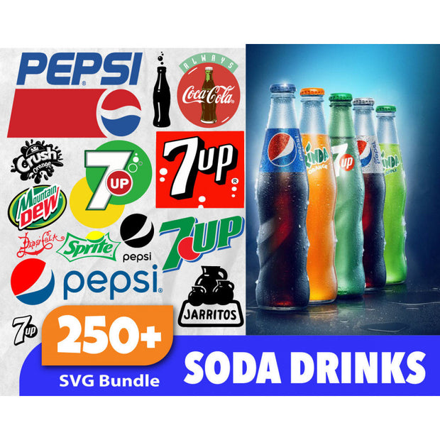 250+ Soda drinks svg bundle